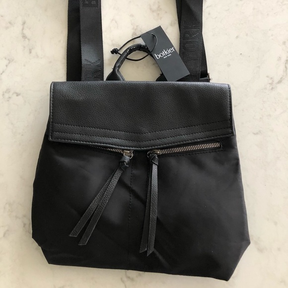 Botkier Trigger Mini Nylon Backpack - Black NWT - Picture 2 of 7